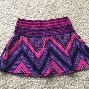 Express Women’s Chevron Skirt Pink Purple S Small